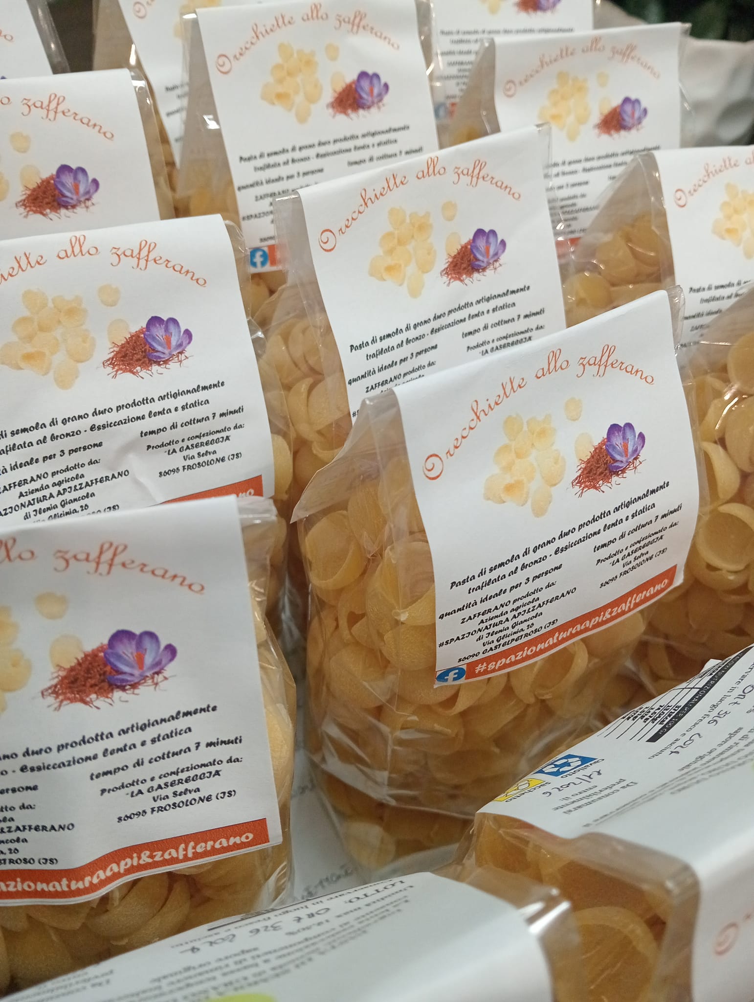Orecchiette aromatizzate allo zafferano 250g